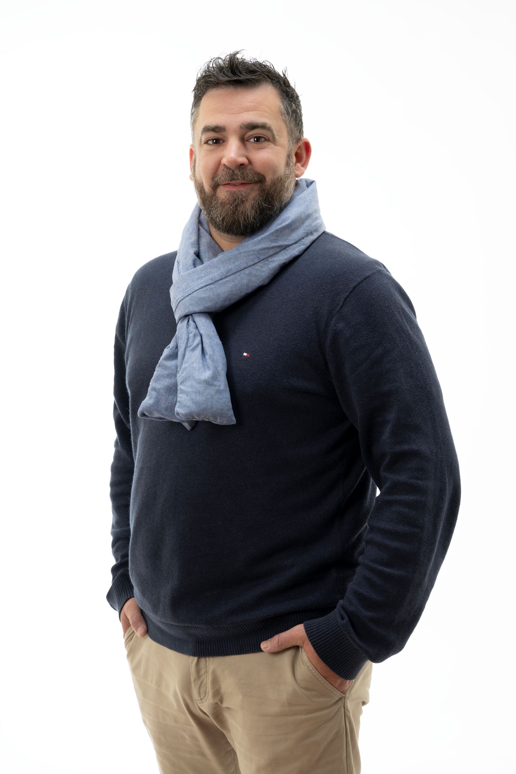 Echarpe CHAMBRAY BLEU